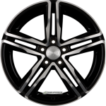 2DRV BY WHEELWORLD - WH11 SCHWARZ HOCHGLANZPOLIERT 8X18 LK:5/112 ET:40 ML:66,6